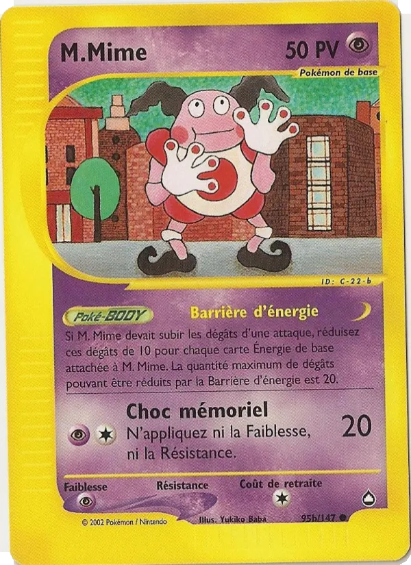 Carte Pokémon M.Mime de l'extension Aquapolis