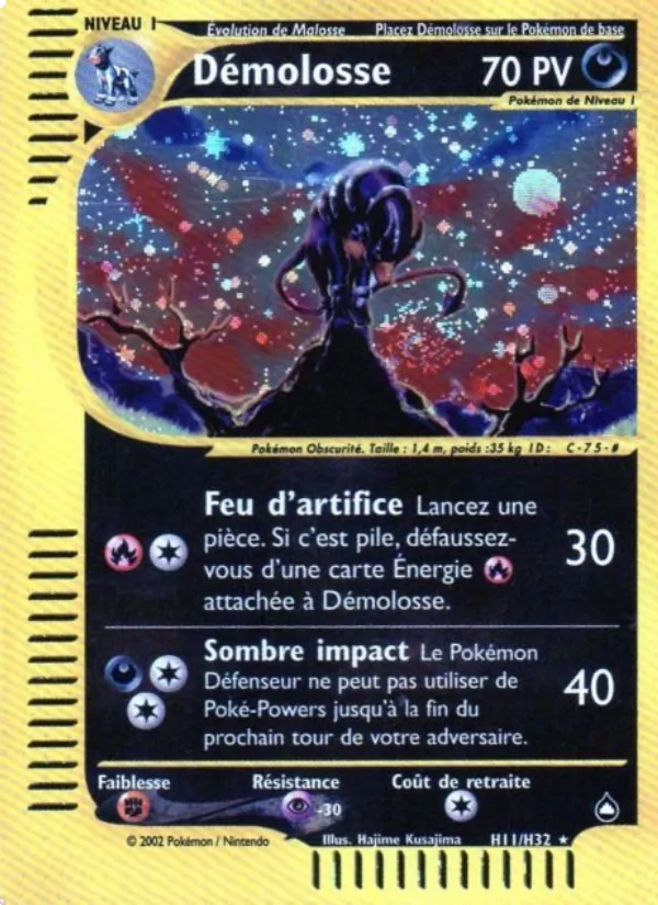 Carte Pokémon Démolosse de l'extension Aquapolis