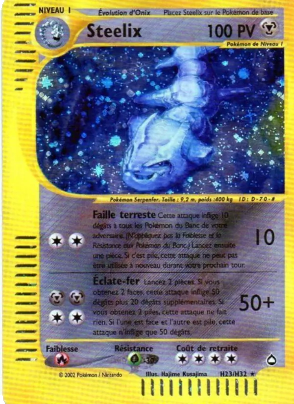 Carte Pokémon Steelix de l'extension Aquapolis