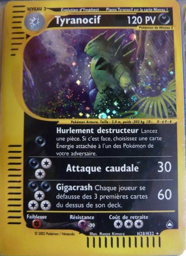 Carte Pokémon Tyranocif de l'extension Aquapolis