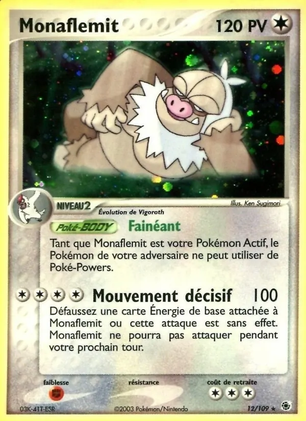 Carte Pokémon Monaflèmit de l'extension EX Rubis & Saphir
