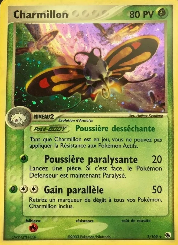 Carte Pokémon Charmillon de l'extension EX Rubis & Saphir