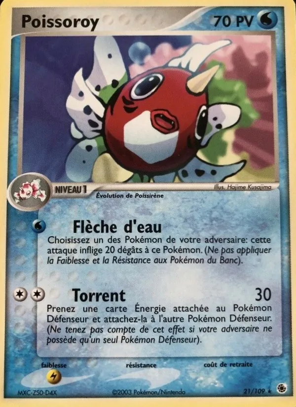 Carte Pokémon Poissoroy de l'extension EX Rubis & Saphir