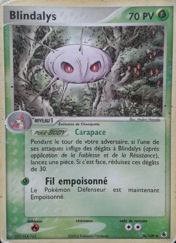 Carte Pokémon Blindalys de l'extension EX Rubis & Saphir