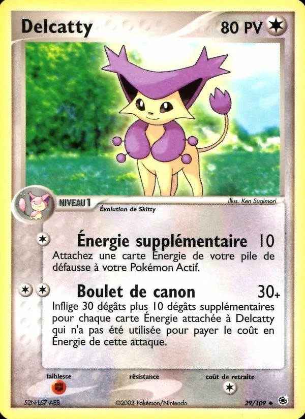 Carte Pokémon Delcatty de l'extension EX Rubis & Saphir