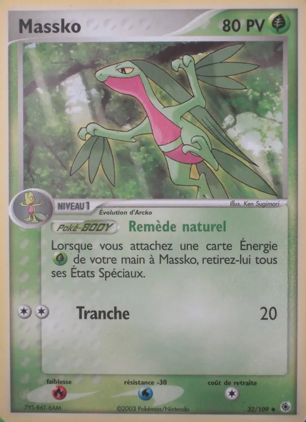 Carte Pokémon Massko de l'extension EX Rubis & Saphir