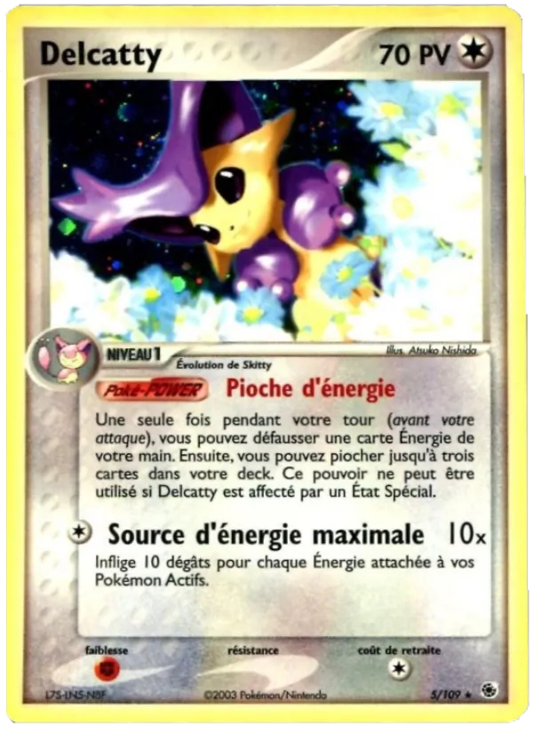 Carte Pokémon Delcatty de l'extension EX Rubis & Saphir