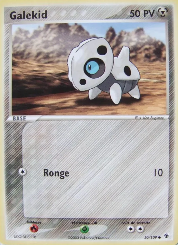 Carte Pokémon Galekid de l'extension EX Rubis & Saphir