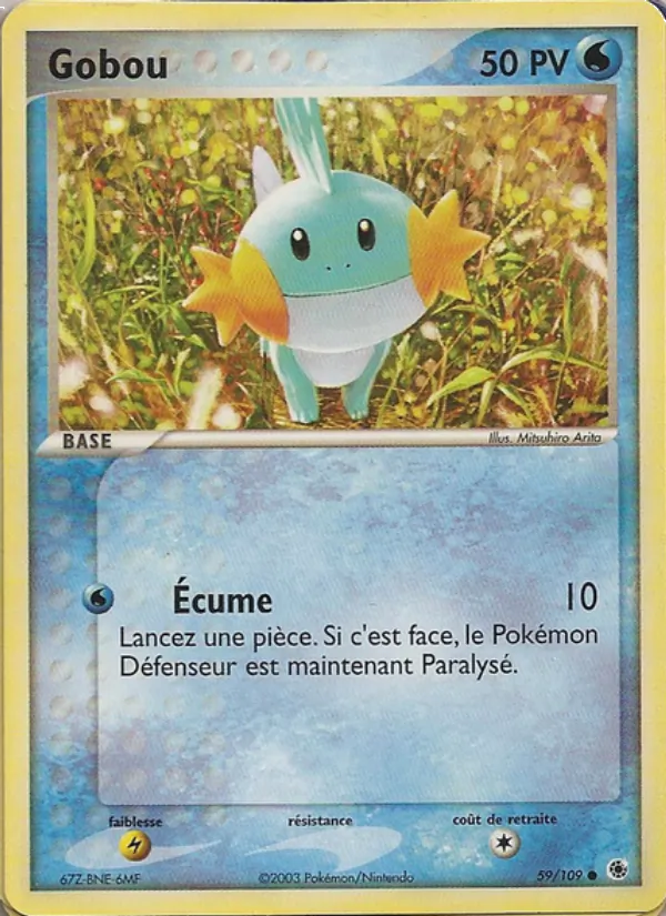 Carte Pokémon Gobou de l'extension EX Rubis & Saphir