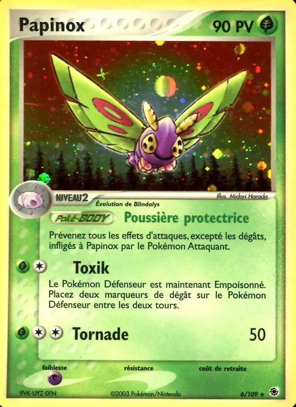 Carte Pokémon Papinox de l'extension EX Rubis & Saphir