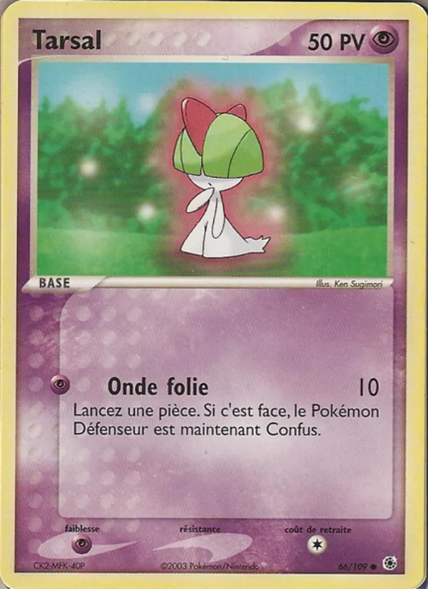 Carte Pokémon Tarsal de l'extension EX Rubis & Saphir
