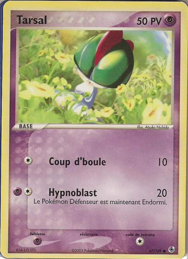 Carte Pokémon Tarsal de l'extension EX Rubis & Saphir