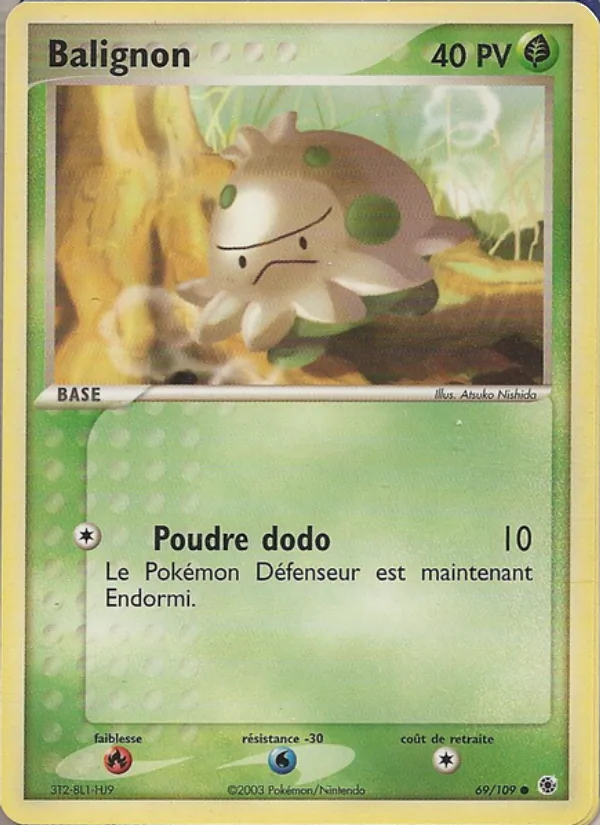 Carte Pokémon Balignon de l'extension EX Rubis & Saphir