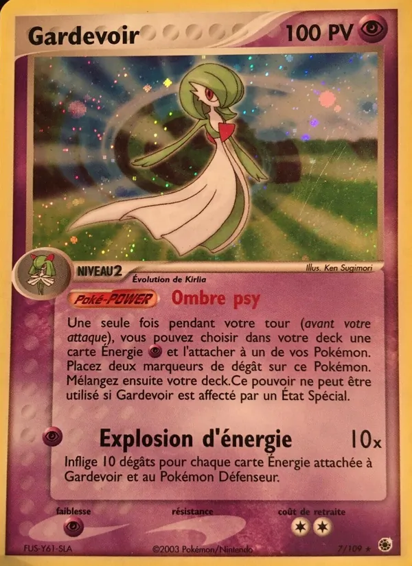 Carte Pokémon Gardevoir de l'extension EX Rubis & Saphir