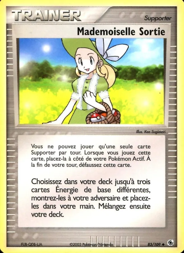 Carte Pokémon Mademoiselle Sortie de l'extension EX Rubis & Saphir