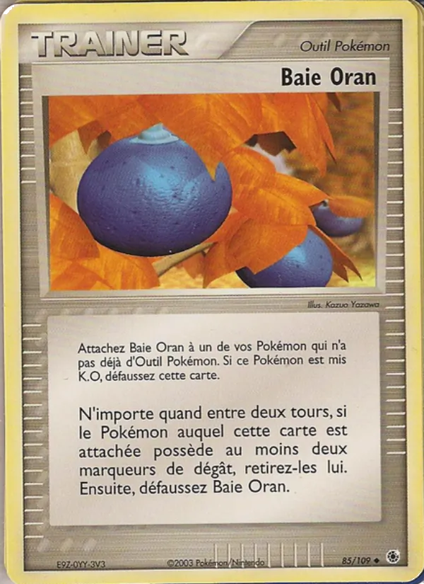 Carte Pokémon Baie Oran de l'extension EX Rubis & Saphir
