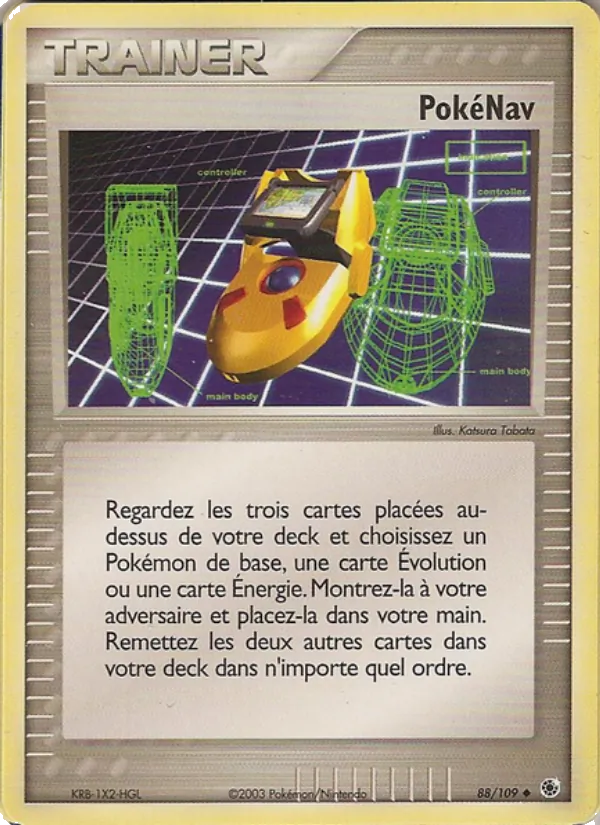 Carte Pokémon PokéNav de l'extension EX Rubis & Saphir