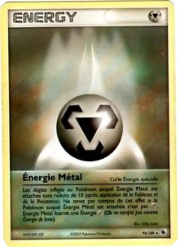 Carte Pokémon Énergie Métal de l'extension EX Rubis & Saphir