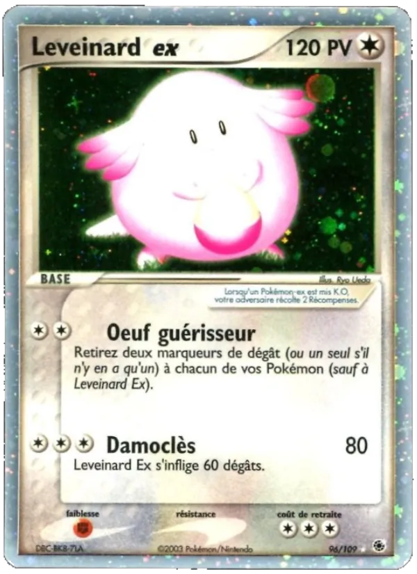 Carte Pokémon Leveinard ex de l'extension EX Rubis & Saphir