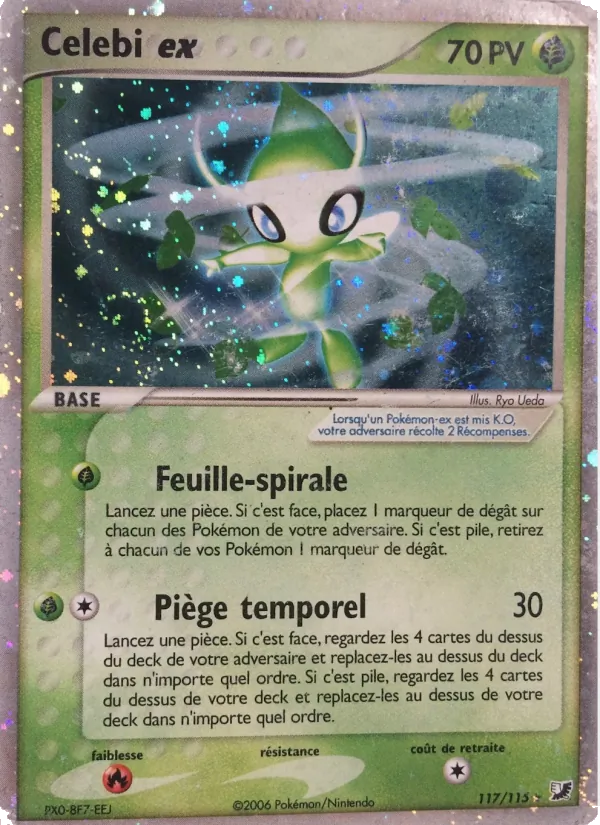 Carte Pokémon Celebi ex de l'extension EX Forces Cachées