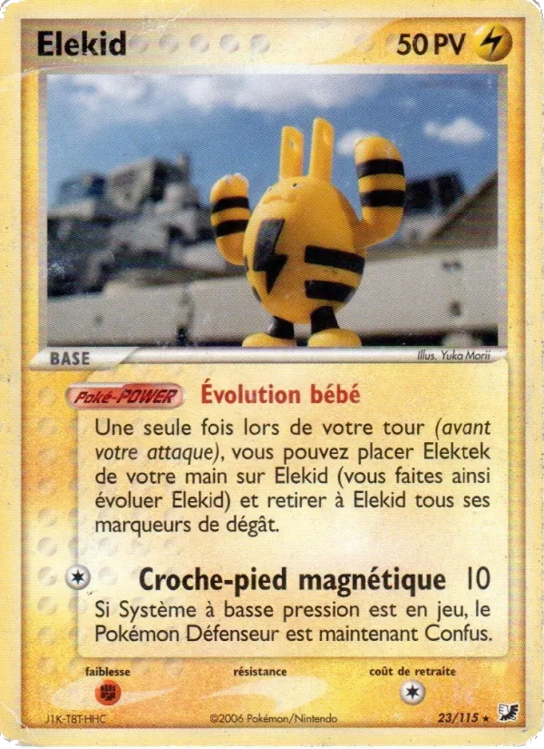 Carte Pokémon Élekid de l'extension EX Forces Cachées