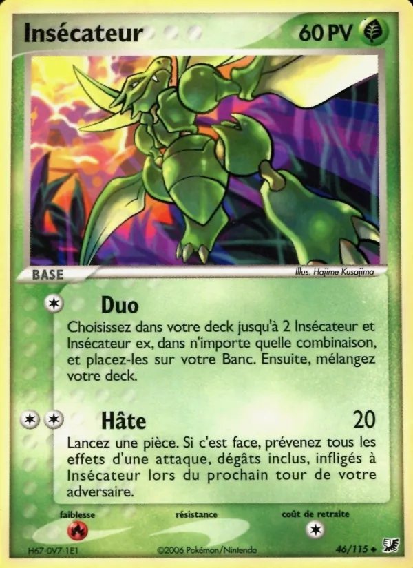 Carte Pokémon Insécateur de l'extension EX Forces Cachées