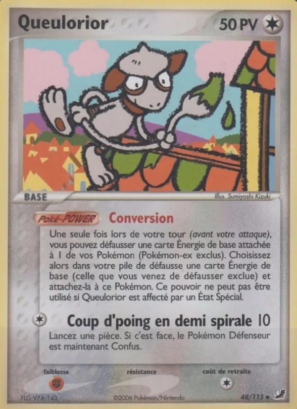 Carte Pokémon Queulorior de l'extension EX Forces Cachées
