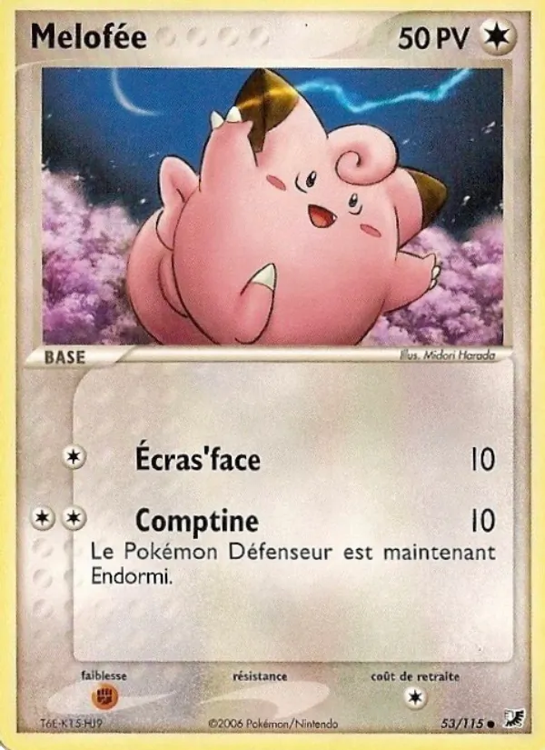 Carte Pokémon Mélofée de l'extension EX Forces Cachées