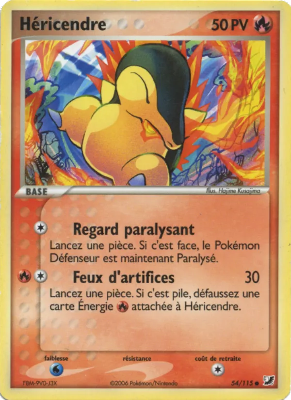 Carte Pokémon Héricendre de l'extension EX Forces Cachées