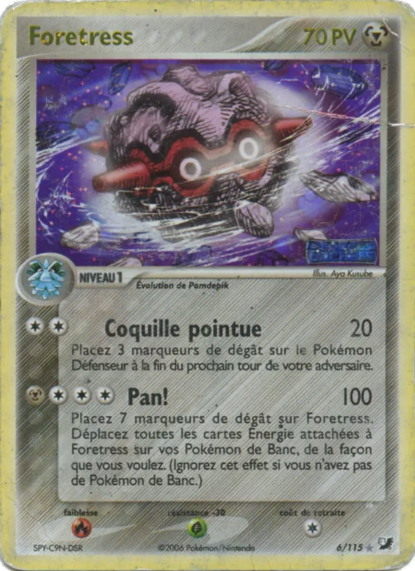 Carte Pokémon Foretress de l'extension EX Forces Cachées