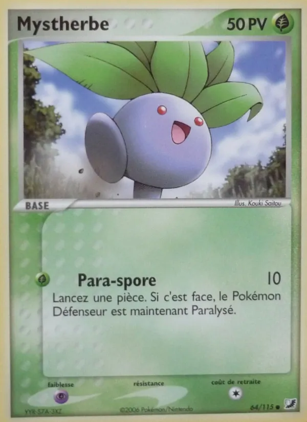 Carte Pokémon Mystherbe de l'extension EX Forces Cachées