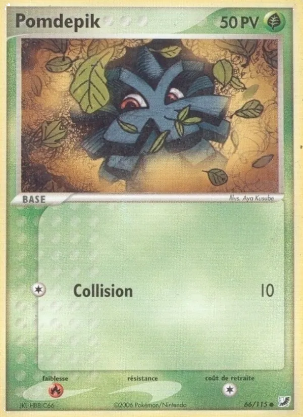 Carte Pokémon Pomdepik de l'extension EX Forces Cachées