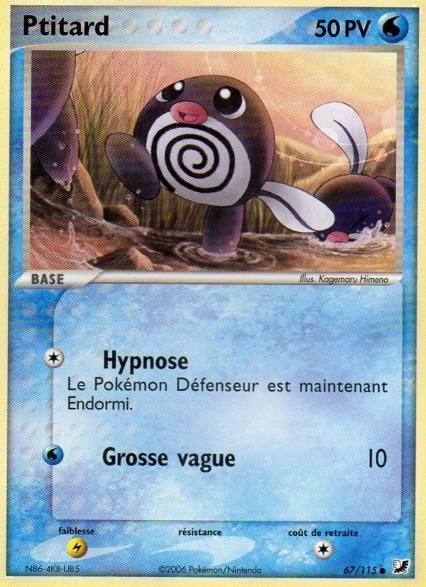 Carte Pokémon Ptitard de l'extension EX Forces Cachées