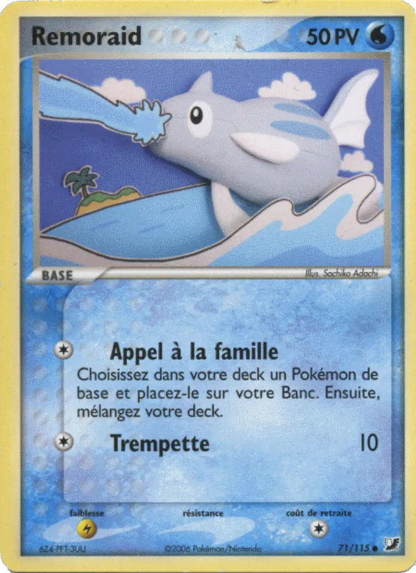 Carte Pokémon Rémoraid de l'extension EX Forces Cachées