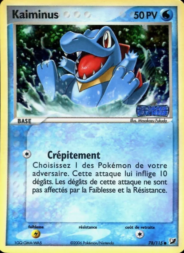 Carte Pokémon Kaiminus de l'extension EX Forces Cachées