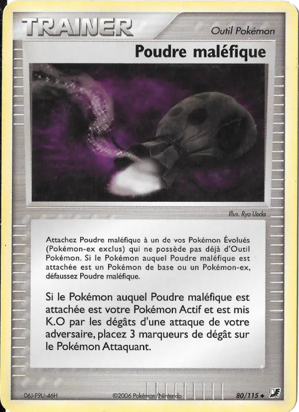Carte Pokémon Poudre maléfique de l'extension EX Forces Cachées