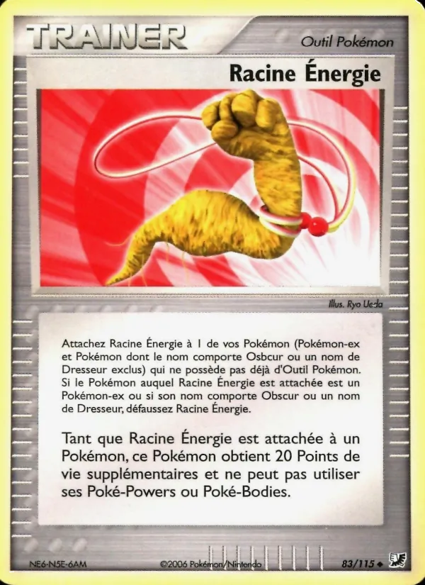 Carte Pokémon Racine Énergie de l'extension EX Forces Cachées