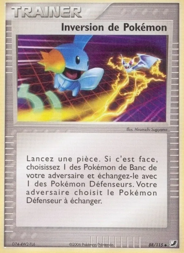 Carte Pokémon Inversion de Pokémon de l'extension EX Forces Cachées