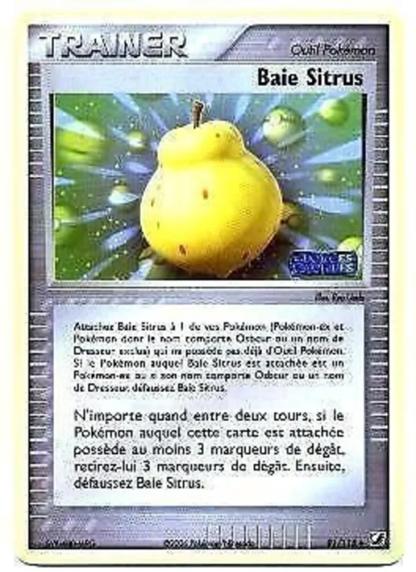 Carte Pokémon Baie Sitrus de l'extension EX Forces Cachées