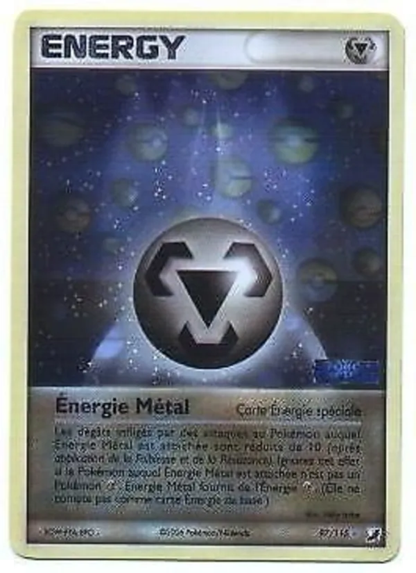 Carte Pokémon Énergie Métal de l'extension EX Forces Cachées