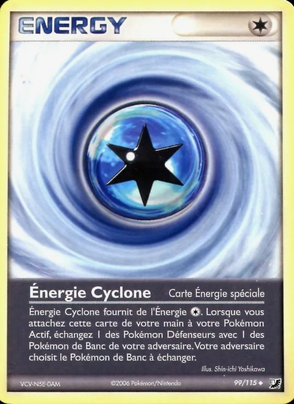 Carte Pokémon Énergie Cyclone de l'extension EX Forces Cachées