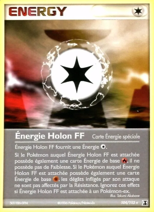 Carte Pokémon Énergie Holon FF de l'extension EX Espèces Delta
