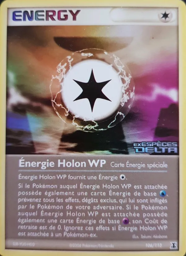 Carte Pokémon Énergie Holon WP de l'extension EX Espèces Delta