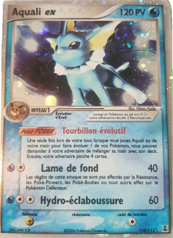 Carte Pokémon Aquali ex de l'extension EX Espèces Delta