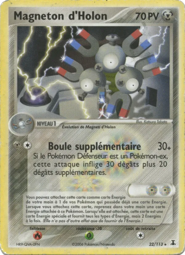 Carte Pokémon Magneton d'Holon de l'extension EX Espèces Delta
