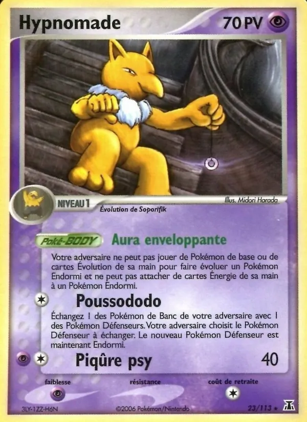 Carte Pokémon Hypnomade de l'extension EX Espèces Delta