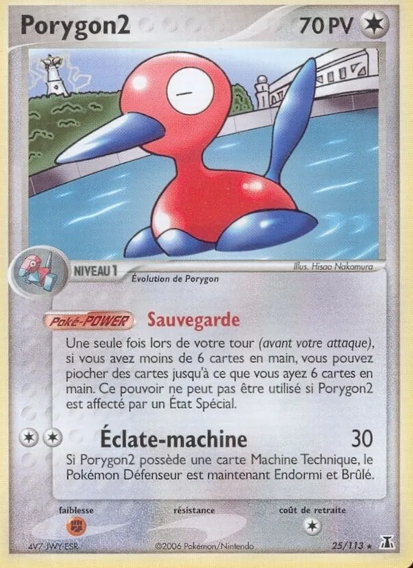 Carte Pokémon Porygon2 de l'extension EX Espèces Delta