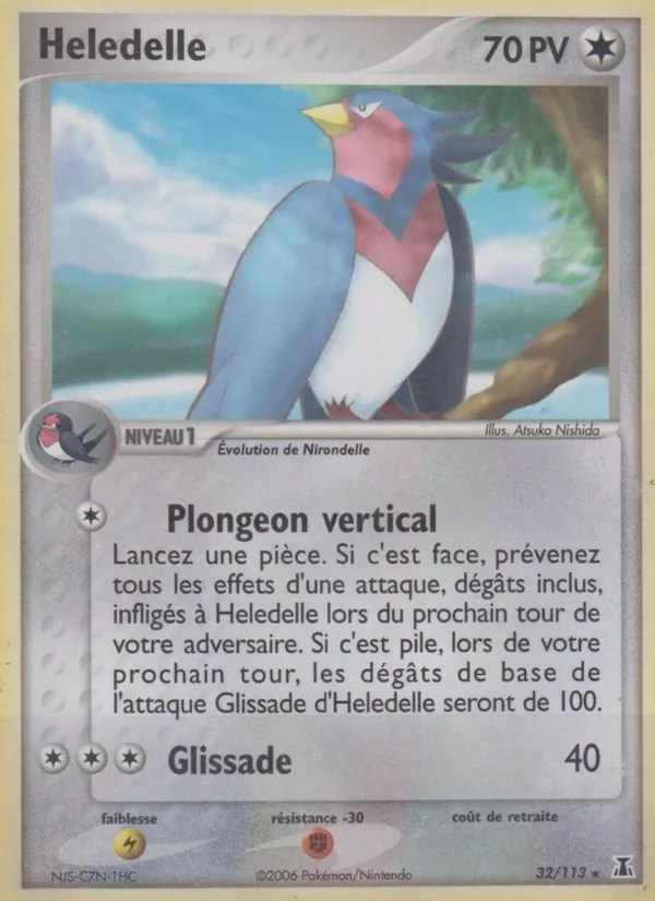 Carte Pokémon Hélédelle de l'extension EX Espèces Delta