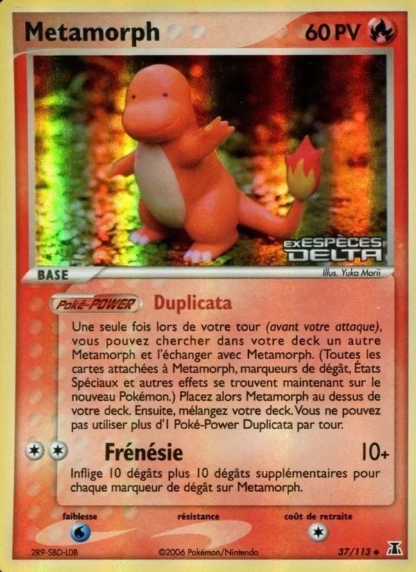 Carte Pokémon Métamorph de l'extension EX Espèces Delta