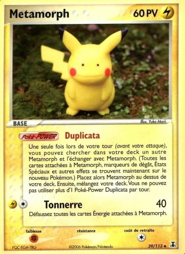 Carte Pokémon Métamorph de l'extension EX Espèces Delta